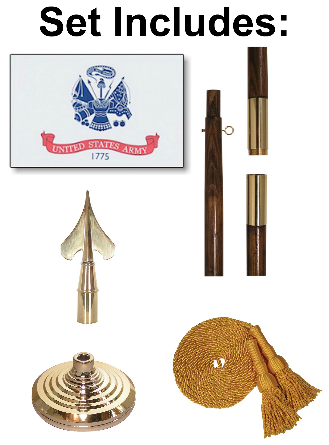 marine corps indoor flag set