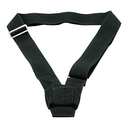 black web single carrying belt