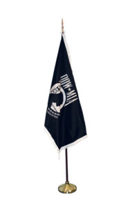 4' X 6' Double Sided Indoor POW MIA Flag Set