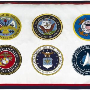 Armed Forces with all 6 Seals on 1 Flag