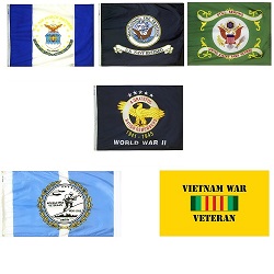 Retired and Veteran Flags