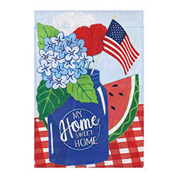 home sweet home garden flag