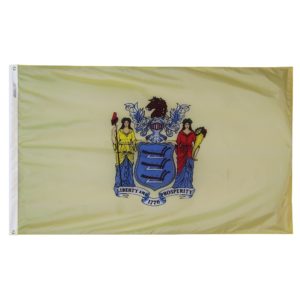 3'x5' Quality Polyester State of New Jersey Flag-Made in USA